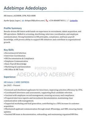Human Resources Intern