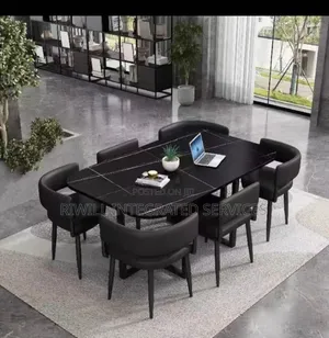 Black Colored Dining Set by Six