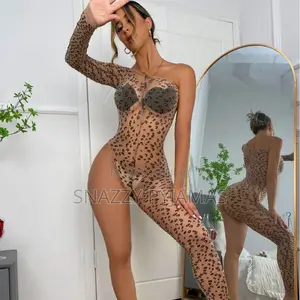 Leopard Lingerie Romper