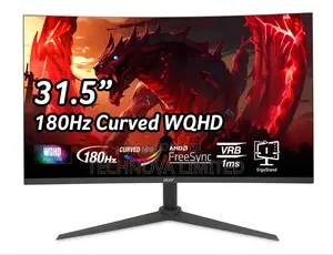 Acer Nitro 32" Curved Gaming Monitor WQHD 180hz 1ms Xz322qu V3bmiiphx