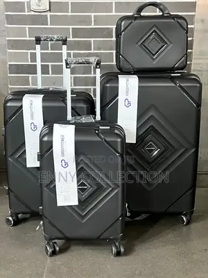 High Set of 4 Rubber Luggage Traveling Box