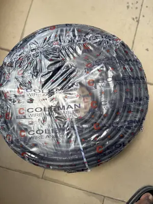 4mm X4 Core Flexible Cable Black Coleman