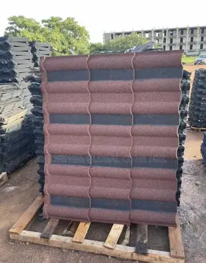 Soundproof Red Mix With Black Stone Coated Roofing Tiles