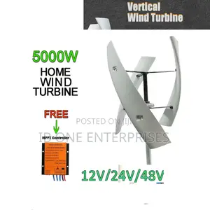 The New Standard in Wind Power: 5000w Vertical Turbine, Uninterrupted