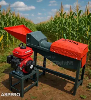 Rice Thresher Machine With Engine