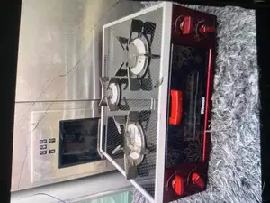 Three Burners Gas With Oven and Grill,Glass Top Is Automatic Ignition