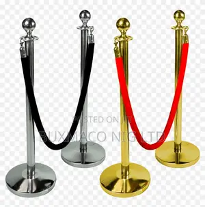 Stanchion Barrier Queue Poles & Ropes ( 2 Poles)