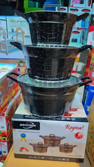 6 Pieces Granite Cooking Pots
