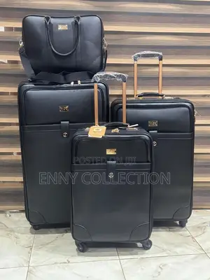 High Quality Leather Mont Blanc Set of 4 Traveling Box