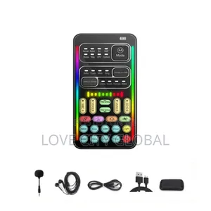 I9 Voice Changer Sound Portable Voice Amplifier Live Sound Card Mic