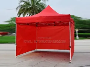 10 by 10 Feet Foldable Canopy Tent With 3 Sides Cover