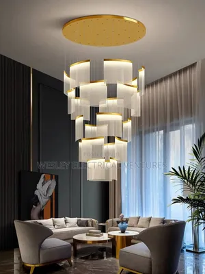Led Dropping Long Chandelier
