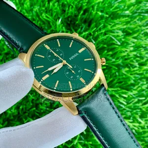 Original Fossil Green Genuine Leather Strap, Quartz Watch