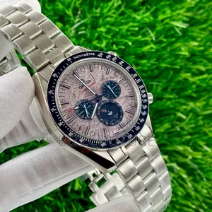 Original Omega Silver Stainless Steel Chronograph Watch