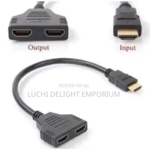 Hdmi Male To 2 Hdmi Female 1 In 2 Out Splitter Adapter Converter