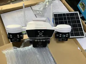 Triple Lens 4g Solar Cctv Camera, Sim Card O-kam App
