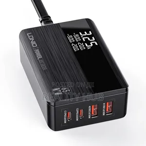 Ldnio 65w Usb C Charger Plug, 4-Port Charging Station With Led Display