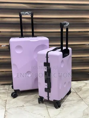 Original Luxury Set of 2 Aluminum Luggagetraveling Box 20inh and 24inh