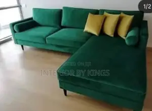 L-Shaped Fabric Sofa Can Be Made in Preferred Colors