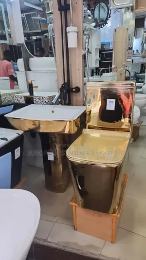Gold Luxury Toilet Set