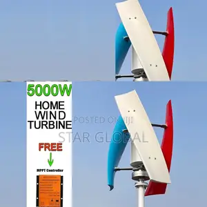 Off-Grid Solution: 5000w 48v Vertical Turbine for Energy Independence