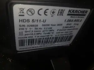 Hds5/11u Karcher Steam Wash