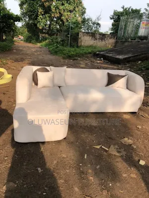 L Shape Sofas With Pillow By Oluwaseun Furniture