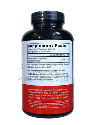 Force Factor Magnesium Citrate 150mg 180 Capsules