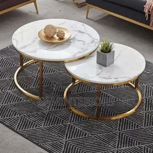 Solid and Durable Marble Top Center Table