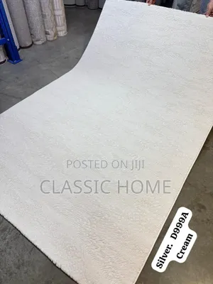 Silver Cream Center Rug