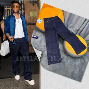 Original Luxury Men's Jeans Louis Vuitton Well Branded Package