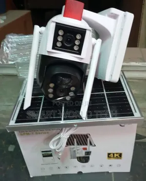Dual Lens PTZ 4g Solar Camera With Alam
