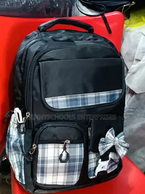 Black and White Quality Stock School Bag