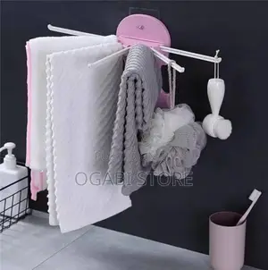 Rotating Wall-Mounted Towel Accessory Rack!