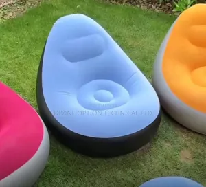 Inflatable Relaxing Sofa Chair + Foot Rest + Manual Pump