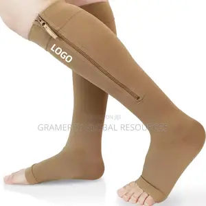 Post Op Compression Socks 20-30mmhg Pressure With Zipper