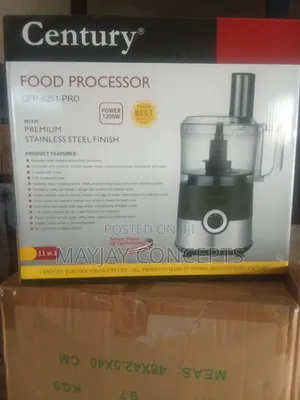 Century 11-in-1 Food Processor, Blender,Yam Pounder-Stainless-Pro