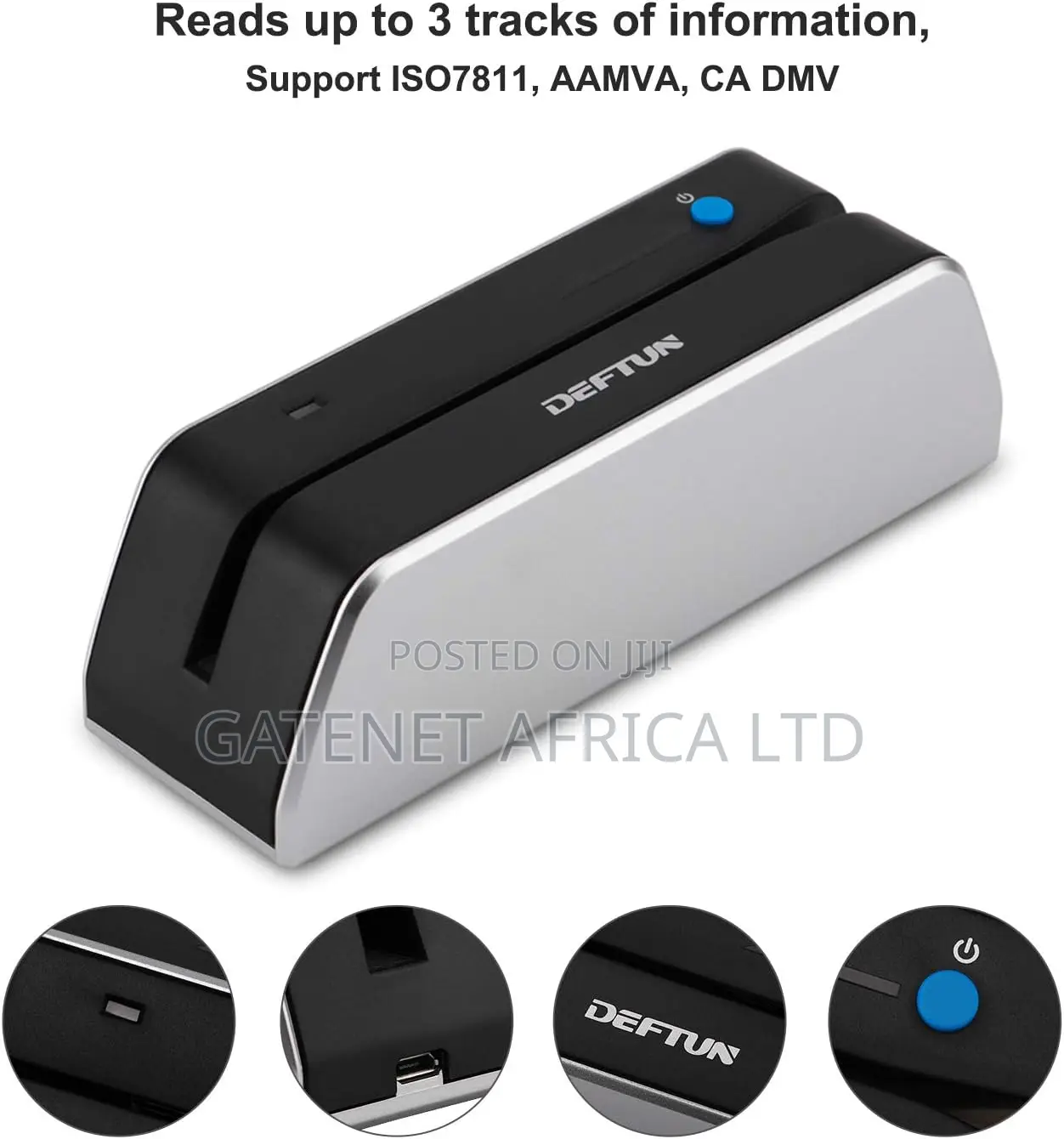 Deftun Bluetooth Msrx6bt Magnetic Stripe Card Reader Writer