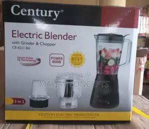 Century 3-in-1 Blender(Blender + Grinder + Chopper) Cb-8231-Ba