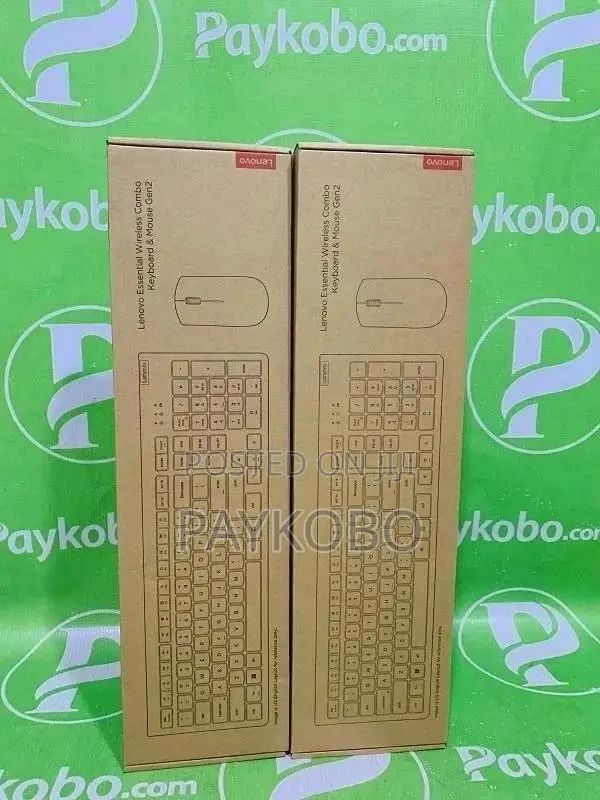 Lenovo Essential Wireless Combo Keyboard Mouse Gen2 Black