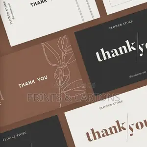Thank You Card Printing for Our Stores