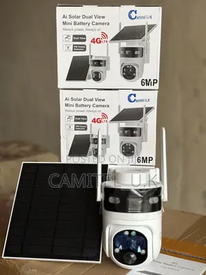 4g Ubox Dual Lens Solar Battery PTZ Camera