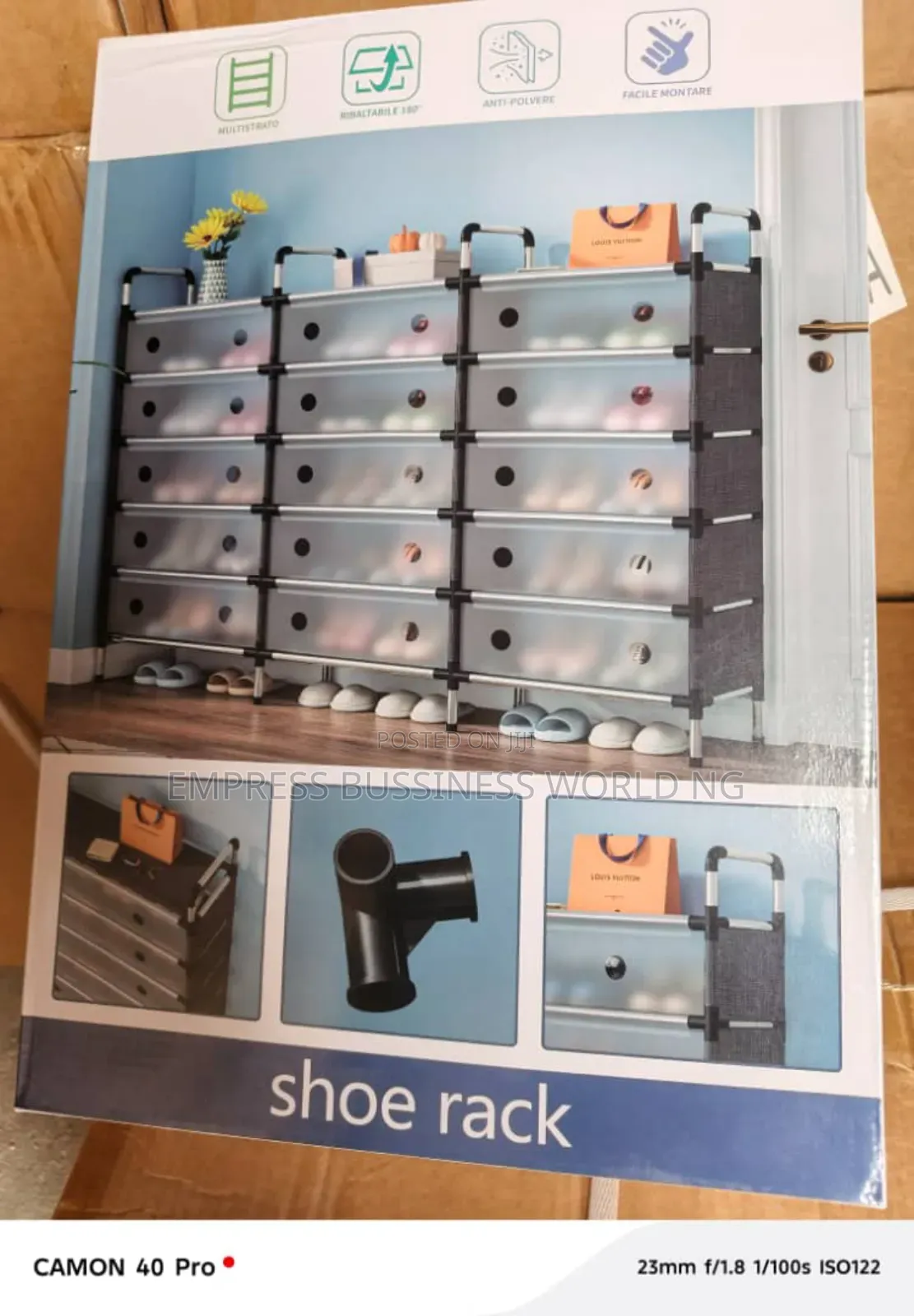 3 Rolls Dust Proof Shoe Rack
