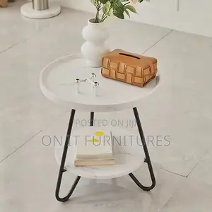 The Nest Table" – Unique Double-Layer Wood Metal Centerpiece
