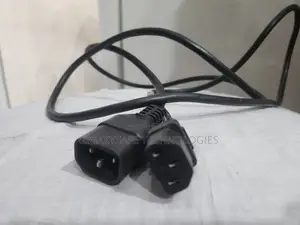 Ac Power Cord, C14 To C13, 18 Awg, 1', Black