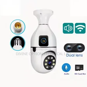 1080p Wireless 360 Rotate Auto Tracking Panoramic Camera Light Bulb