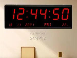 30 Inch Digital Led Clock - 75cm X 26cm X 4.5cm