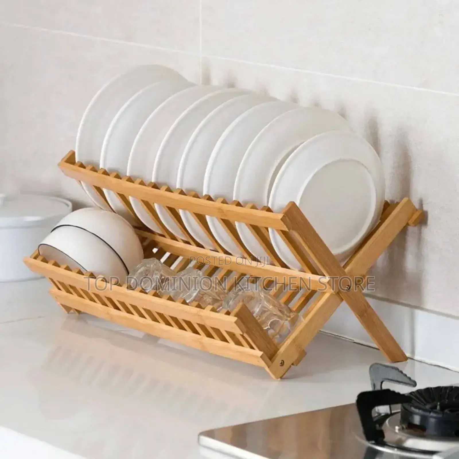 Foldable Wooden Dish Rack