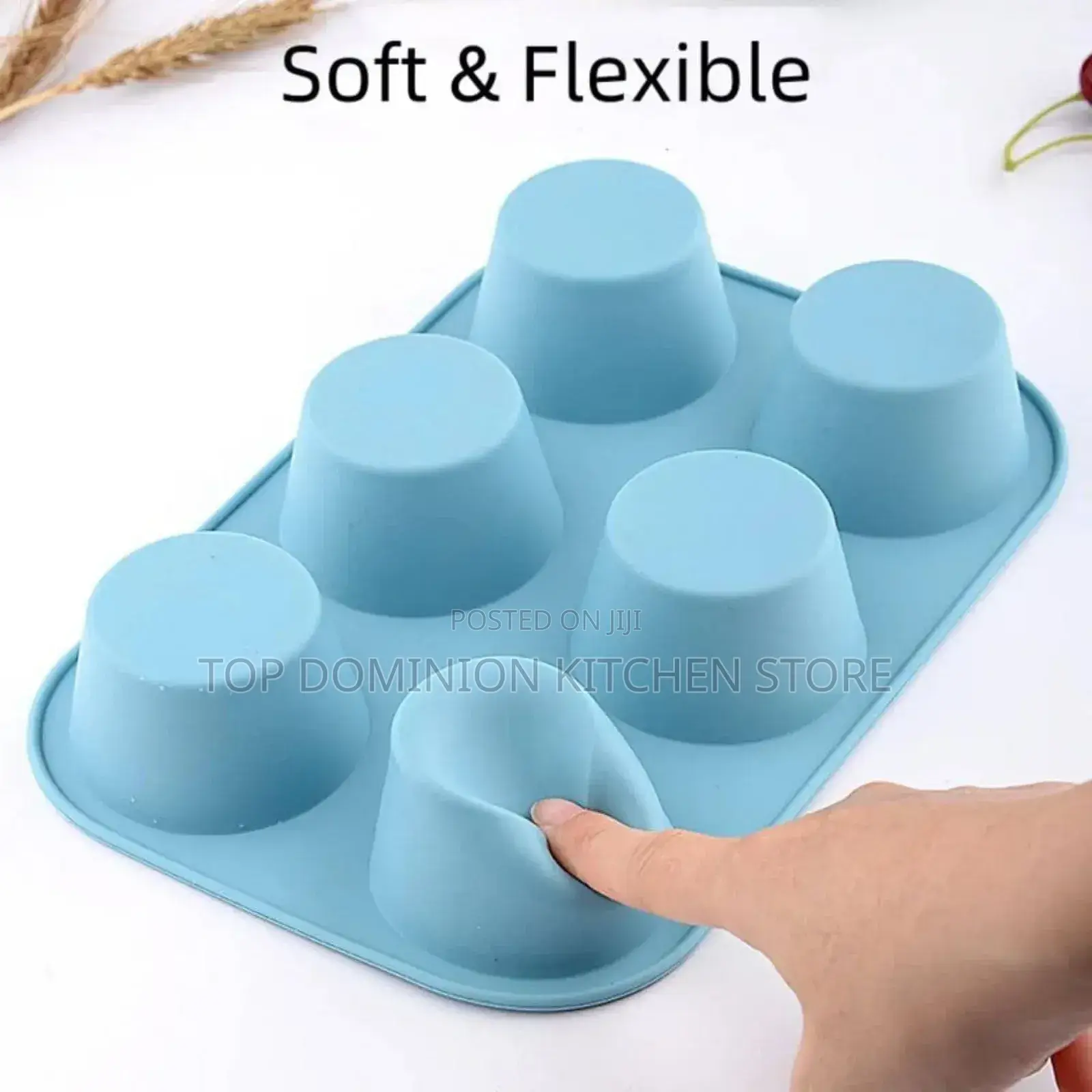 6 Cup Silicone Cupcake Baking Mould