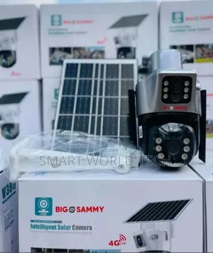 Dual Lens PTZ Surveillance Solar Camera Sim Card Enable